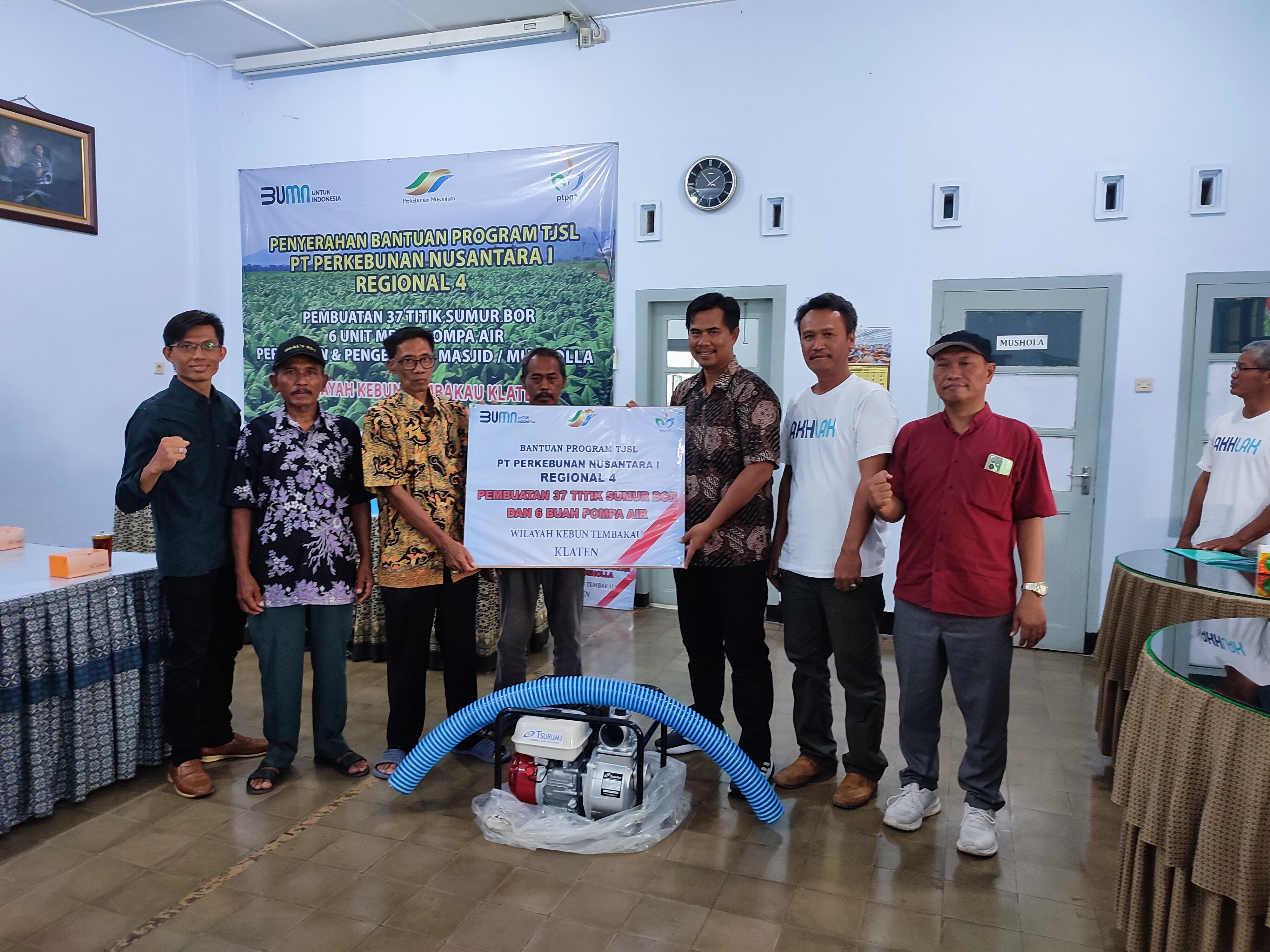 CSR Bantuan Pompa Air untuk Petani Klaten